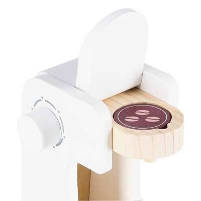 Wooden toy toaster coffee maker and mixer set a kitchen appliance set for kids