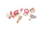 Zestaw kosmetyczny drewniany dla dziewczynki make up beauty kosmetyczka akcesoria 3