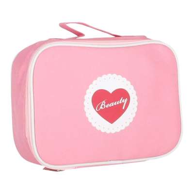 Zestaw kosmetyczny drewniany dla dziewczynki make up beauty kosmetyczka akcesoria