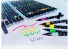 Glitter Markers Felt-Tip Pens and Coloring Markers in a Case 60-Piece Set 3