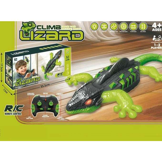 Jaszczurka RC gekon LED chodzi po ścianach świeci