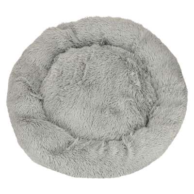 Plush Dog Bed 100 cm Light Gray