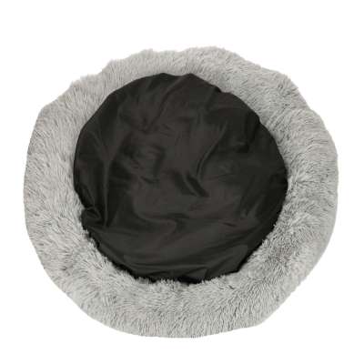 Plush Dog Bed 100 cm Light Gray