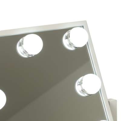 Lusterko do makijażu 9 LED z żarówkami USB 25x30cm