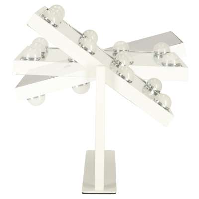 Lusterko do makijażu 9 LED z żarówkami USB 25x30cm