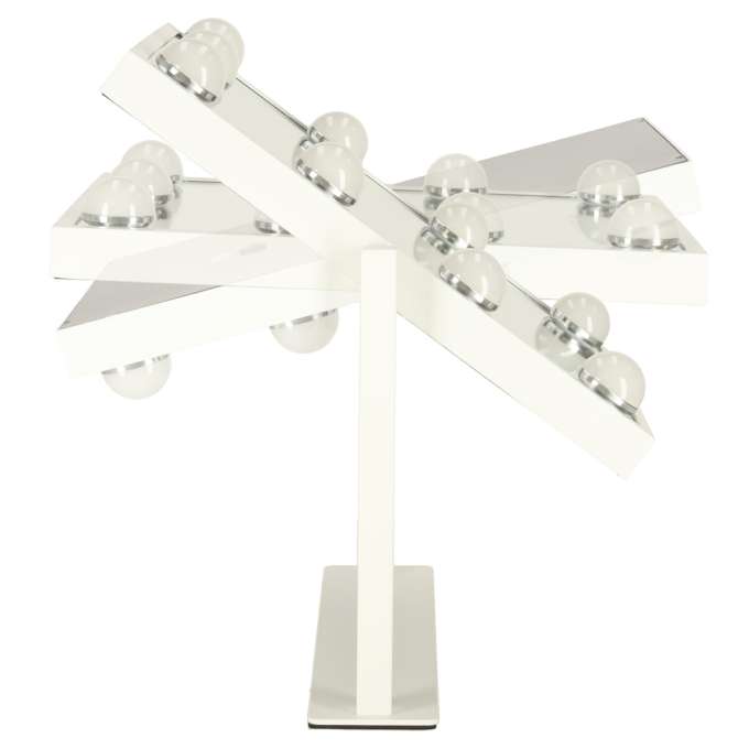Lusterko do makijażu 9 LED z żarówkami USB 25x30cm