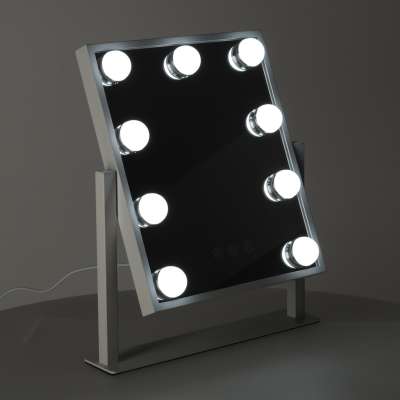 Lusterko do makijażu 9 LED z żarówkami USB 25x30cm