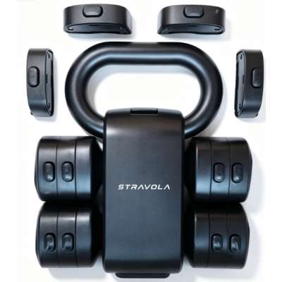 Zestaw fitness 2w1 hantle kettlebell regulowane cz