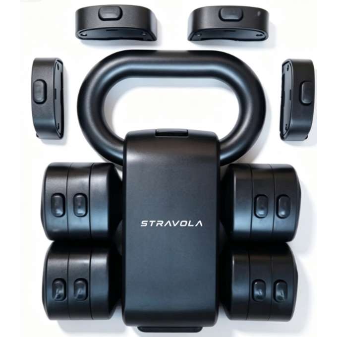 Zestaw fitness 2w1 hantle kettlebell regulowane cz