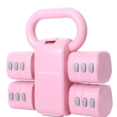 Zestaw fitness 2w1 hantle kettlebell regulowane ró