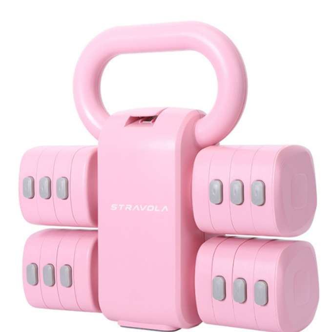 Zestaw fitness 2w1 hantle kettlebell regulowane ró