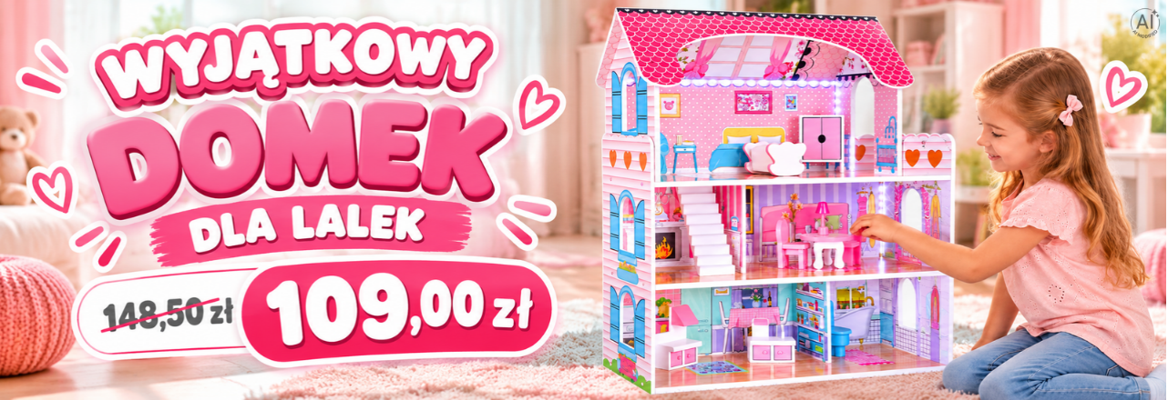 Domek dla lalek drewniany MDF