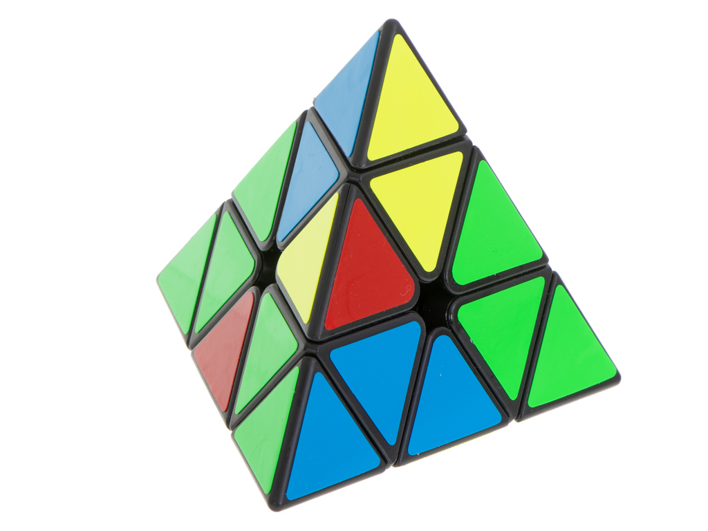 PYRAMINX puzzle hra s kostkami Black MoYu KX5682
