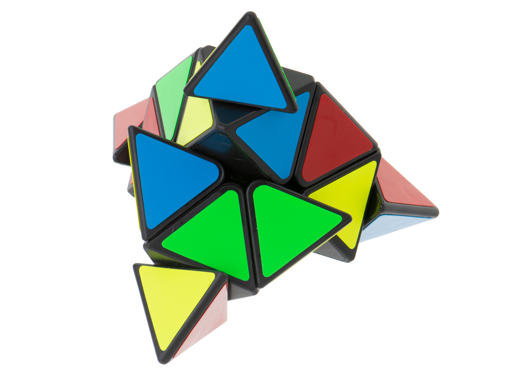 PYRAMINX puzzle hra s kostkami Black MoYu KX5682