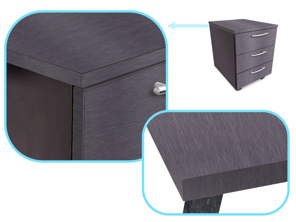 Role fólie metalická kartáčovaná grafitová 1,52x30m KX10161