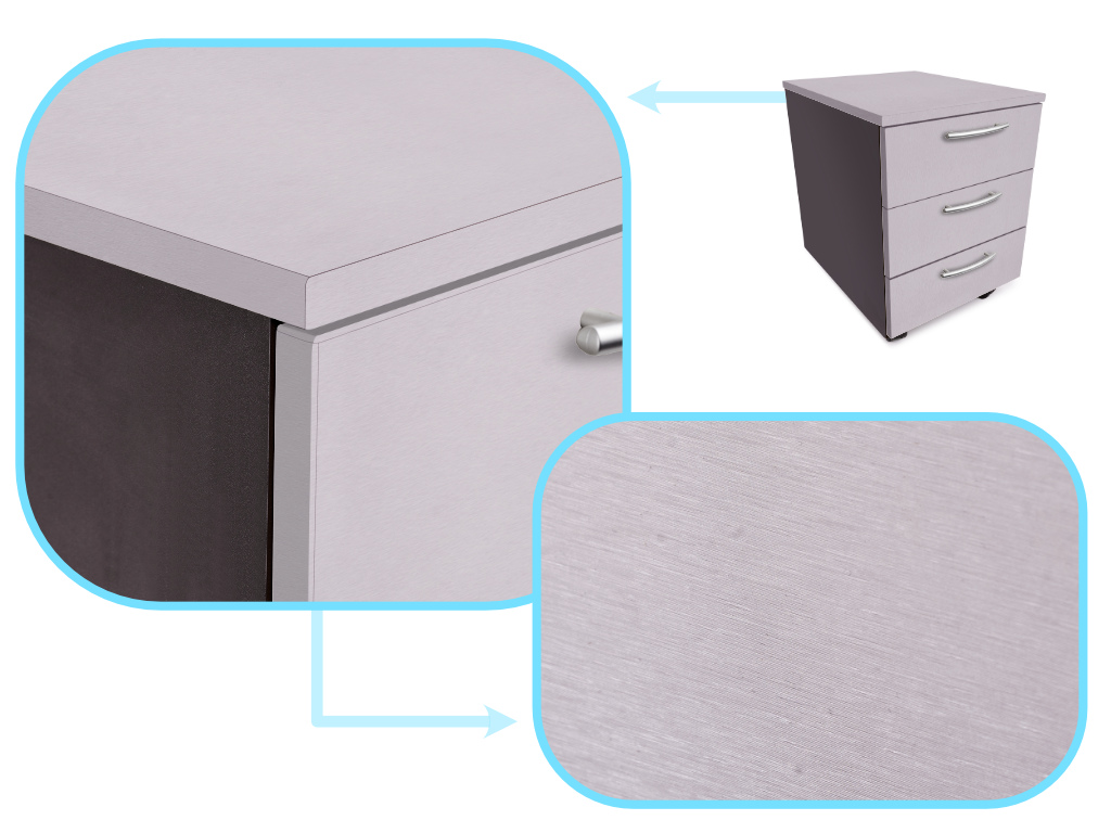 Role fólie metalická kartáčovaná stříbrná 1,52x30m KX10160