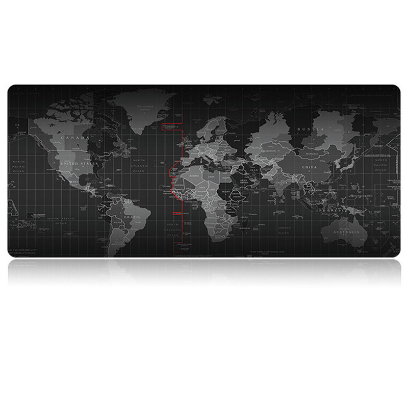 Schreibtischmatte Mauspad Karte der Welt 40x90cm