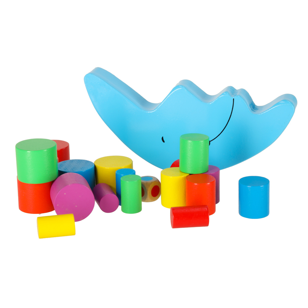 Montessori dřevěná balanční arkádová hra Měsíc KX7295