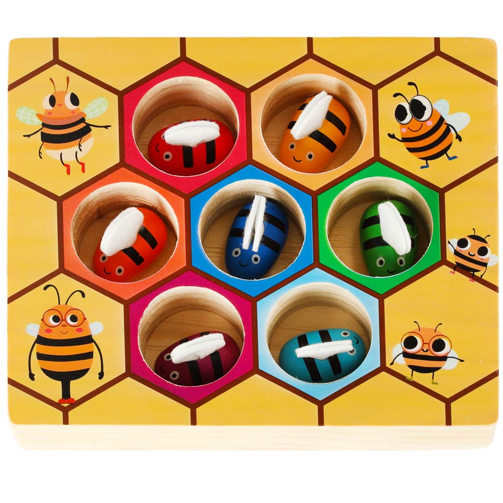 Montessori včelí plástve vzdělávací hra KX6519