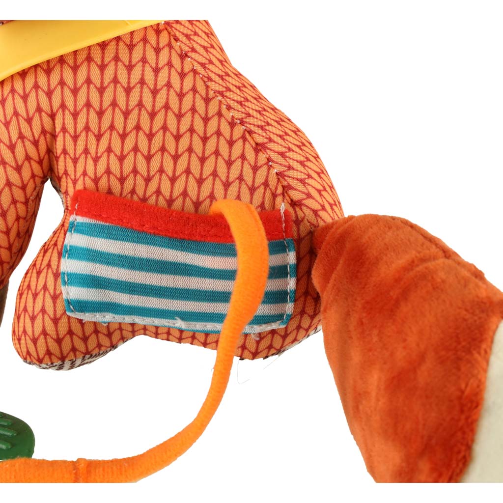 Smyslový maskot liška na kočárku KX6527