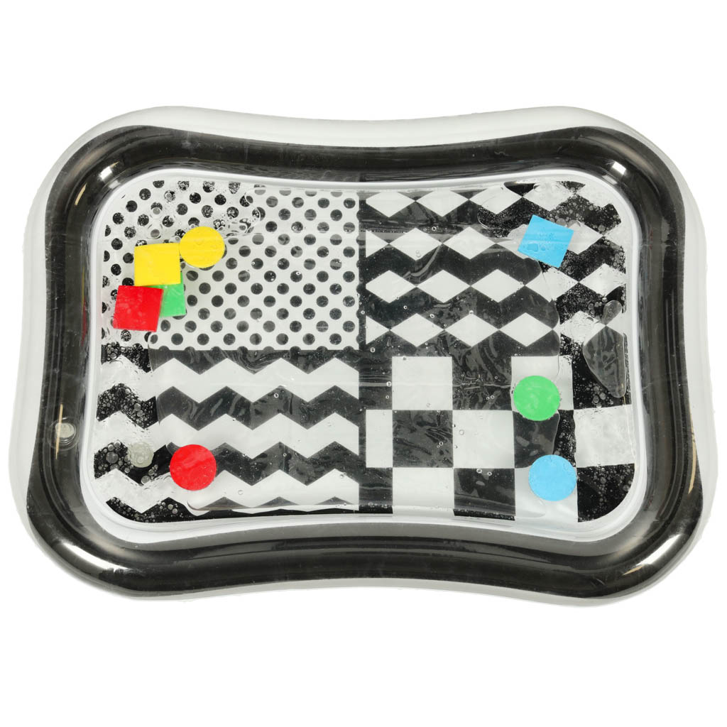 Nafukovací podložka do vody s kontrastními černobílými vzory 65 cm x 50 cm KX6473_2