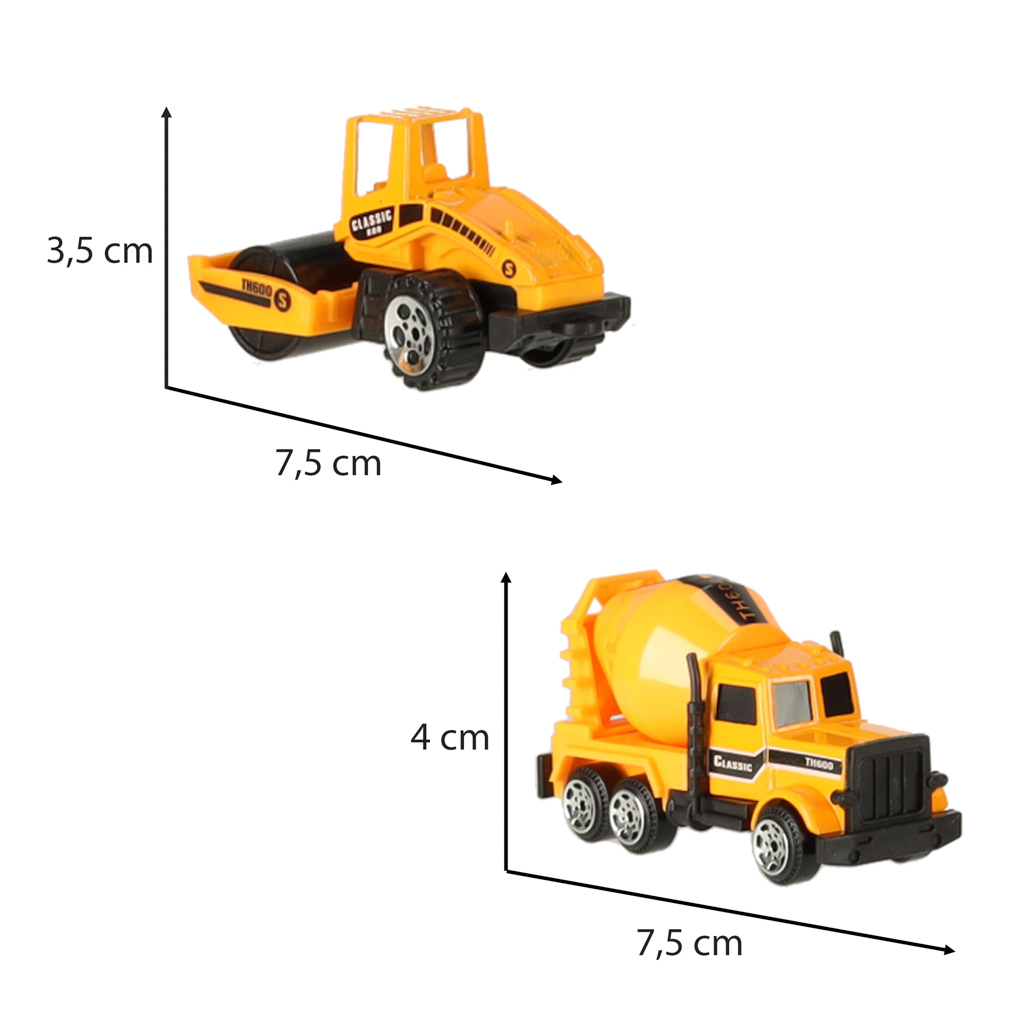 Sada 6 kusů stavebních strojů KX6682