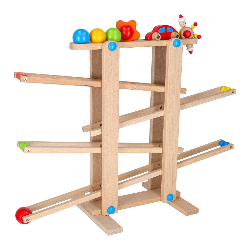 Dřevěná kuličková dráha Montessori XXL KX6496