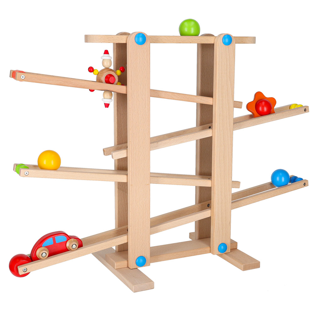 Dřevěná kuličková dráha Montessori XXL KX6496