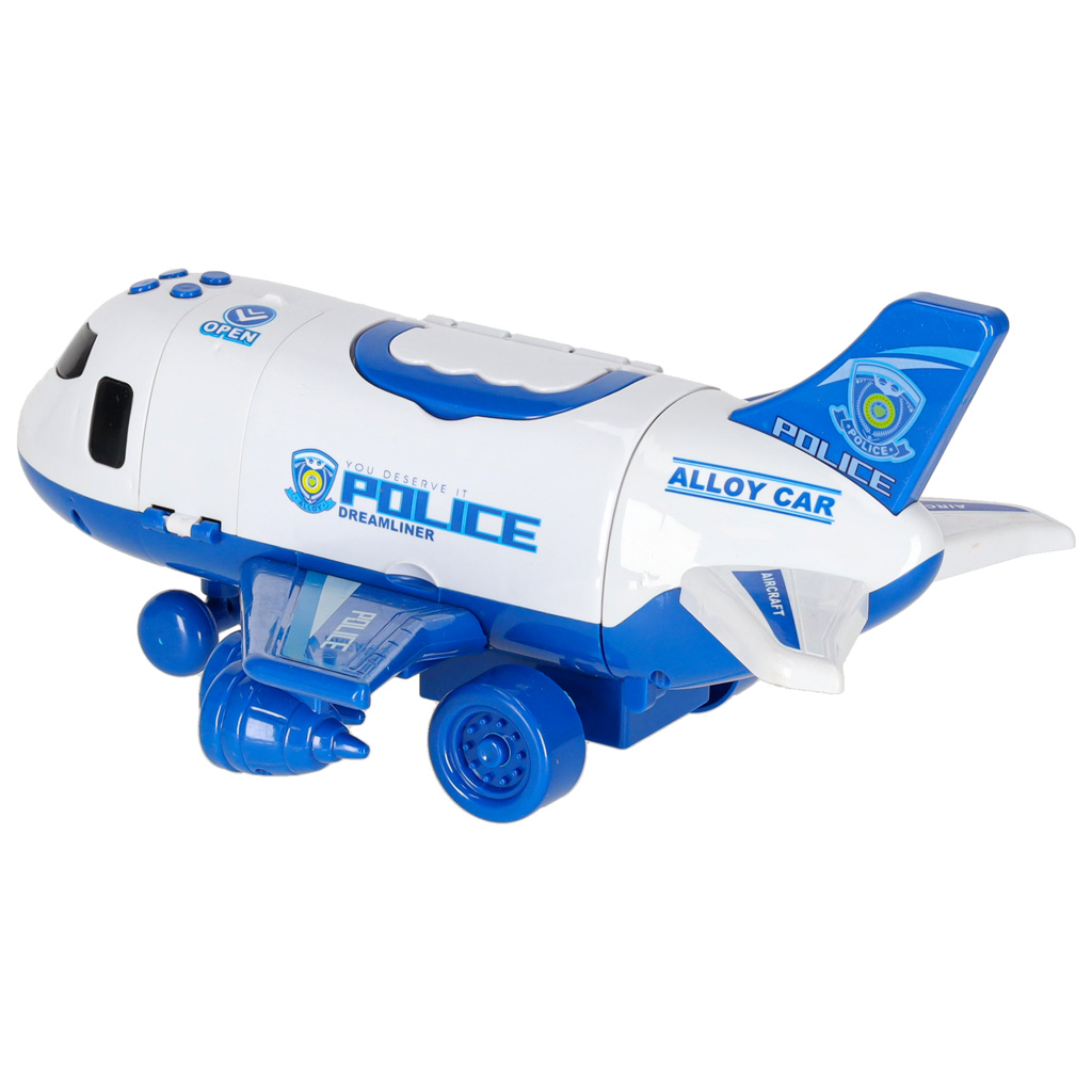 Letadlo Transporter + 3 policejní vozy KX6684_1