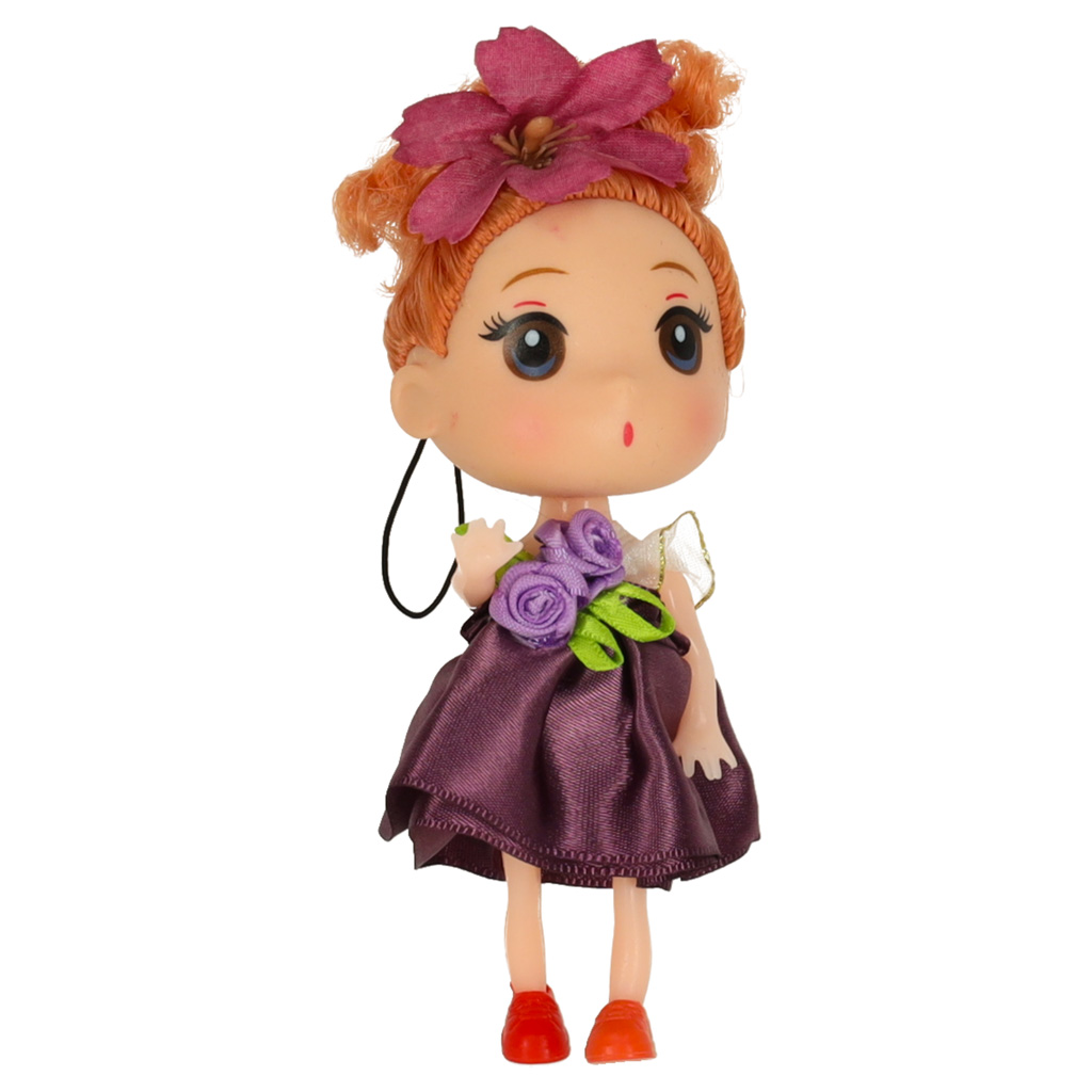 Domeček pro panenky 3 dívky + 1 chlapec sada 4ks. 12 cm KX6361