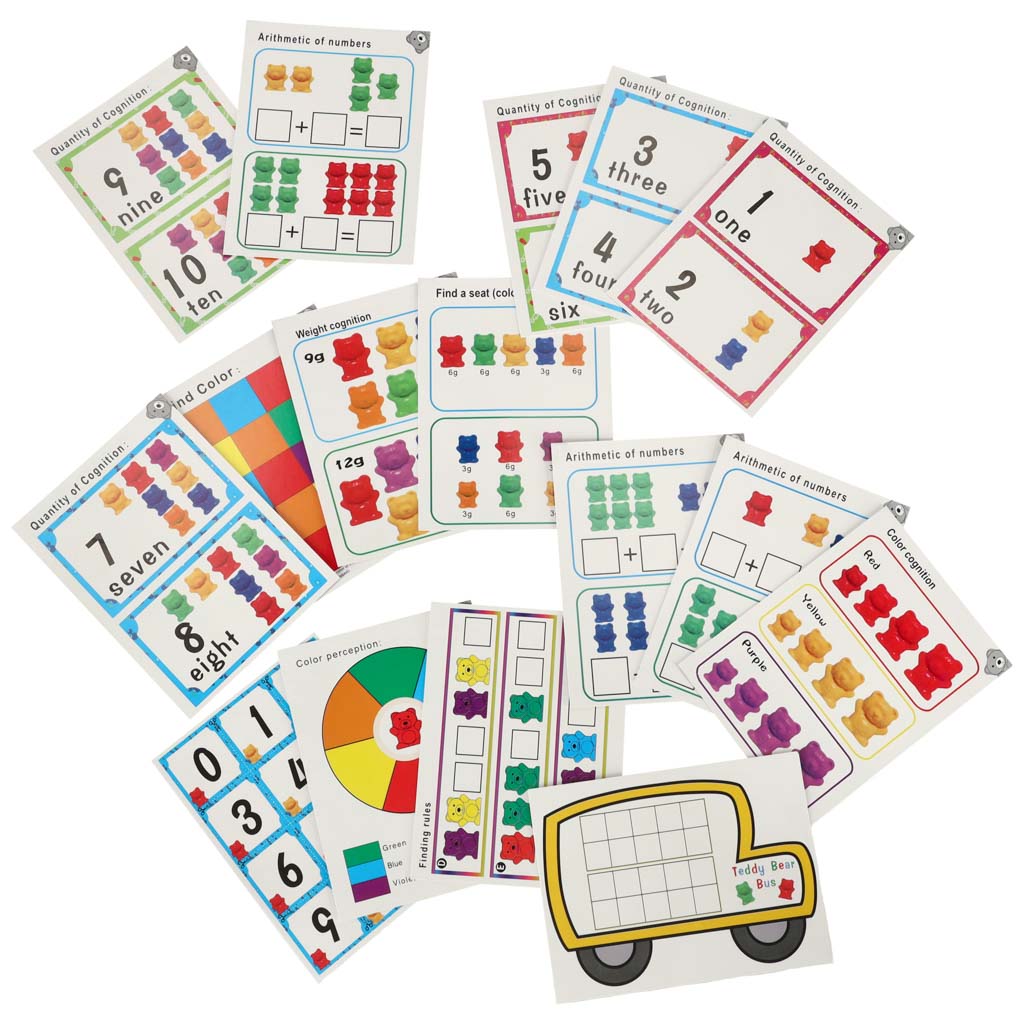 Medvídci vzdělávací učení počítat montessori 44el. KX6260