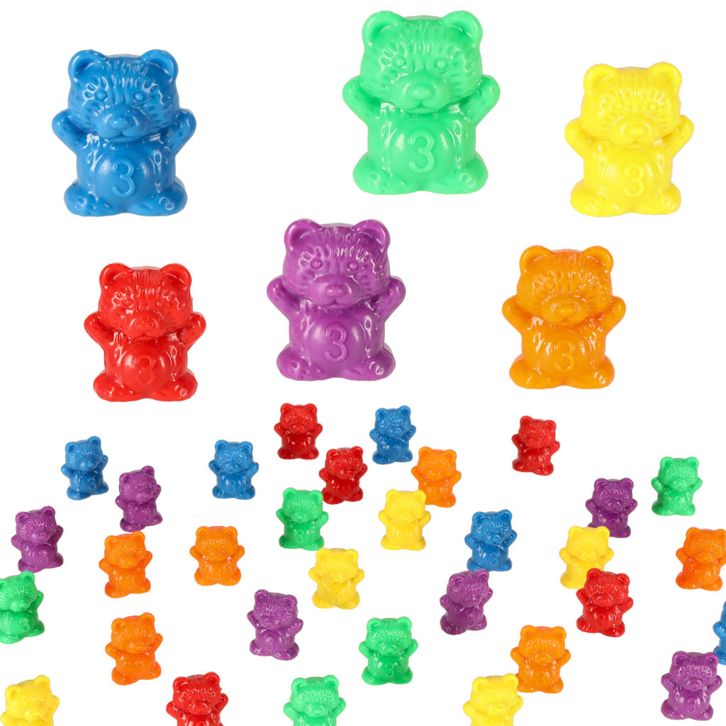 Medvídci vzdělávací učení počítat montessori 44el. KX6260