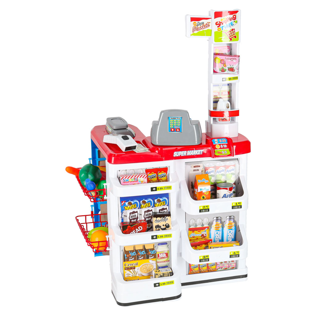 Pokladna v supermarketu + vozík model 2 KX6394