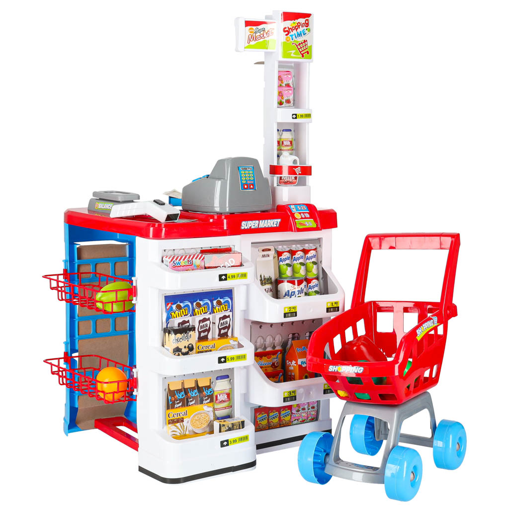 Pokladna v supermarketu + vozík model 2 KX6394