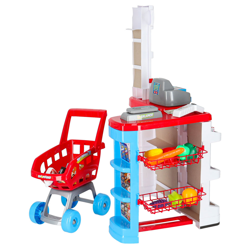Pokladna v supermarketu + vozík model 2 KX6394