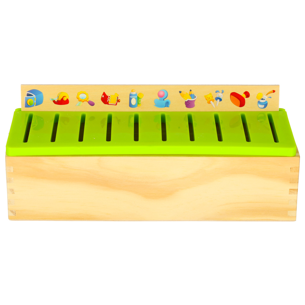 Dřevěný třídič puzzle odpovídající obrázky KX6213