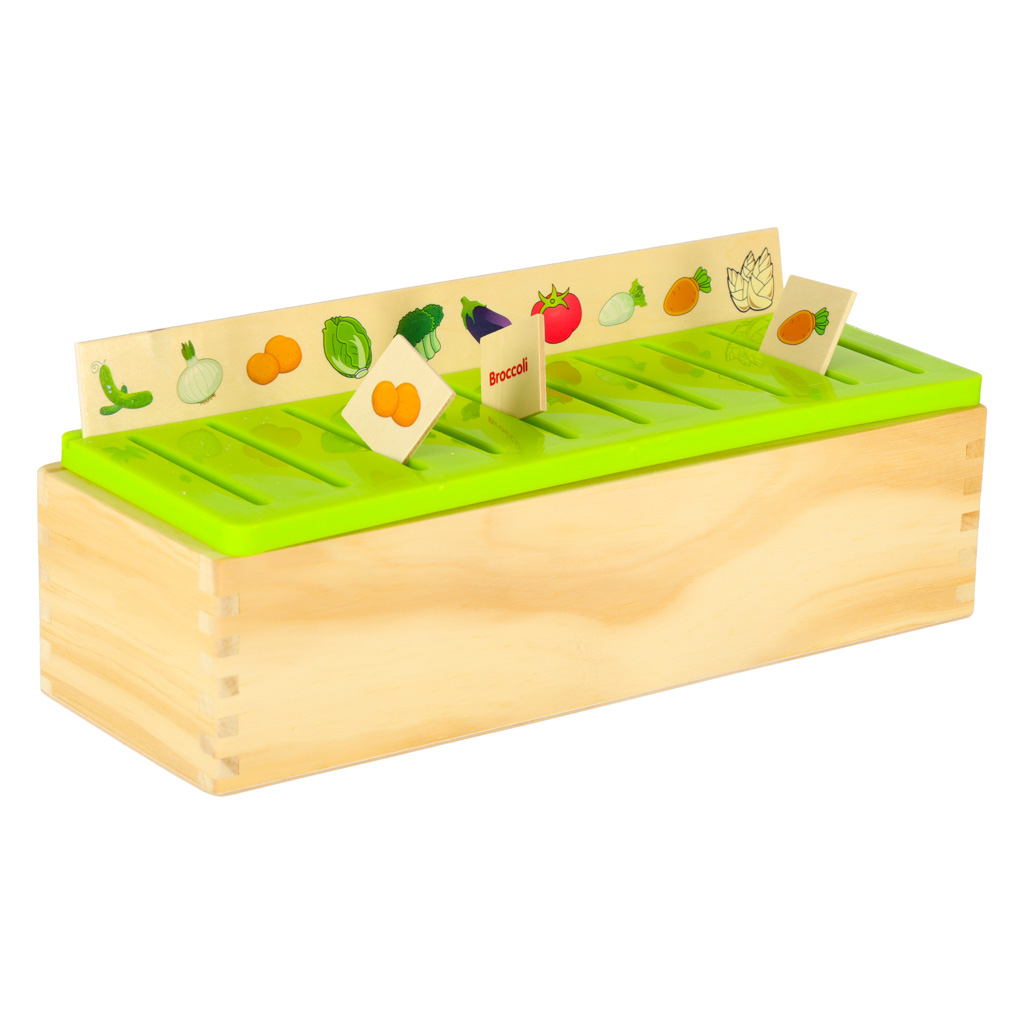 Dřevěný třídič puzzle odpovídající obrázky KX6213