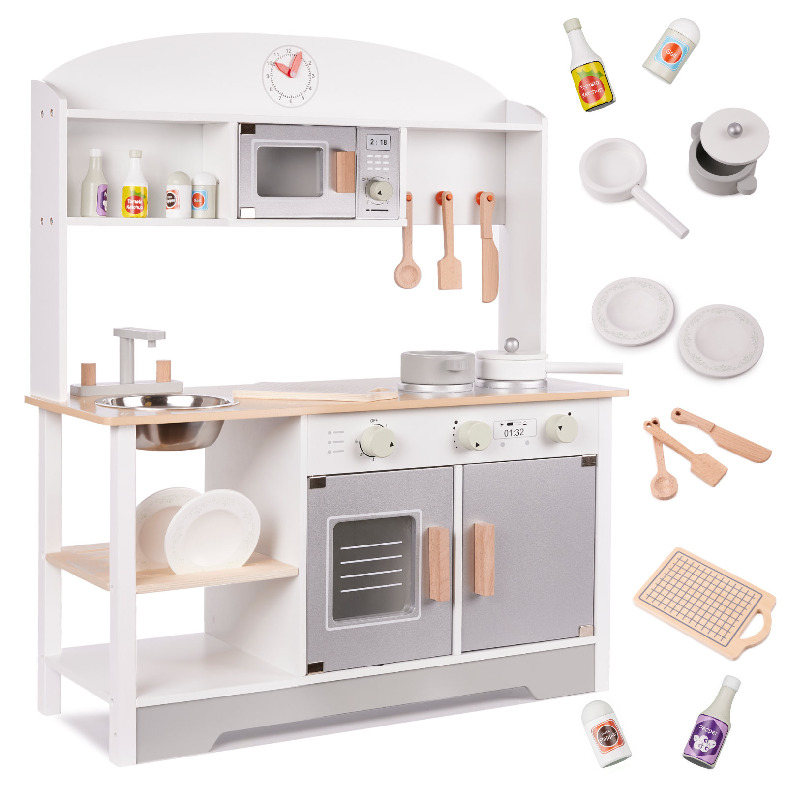 Kinderküche MDF MODERN CLASSIC Zubehör 82cm