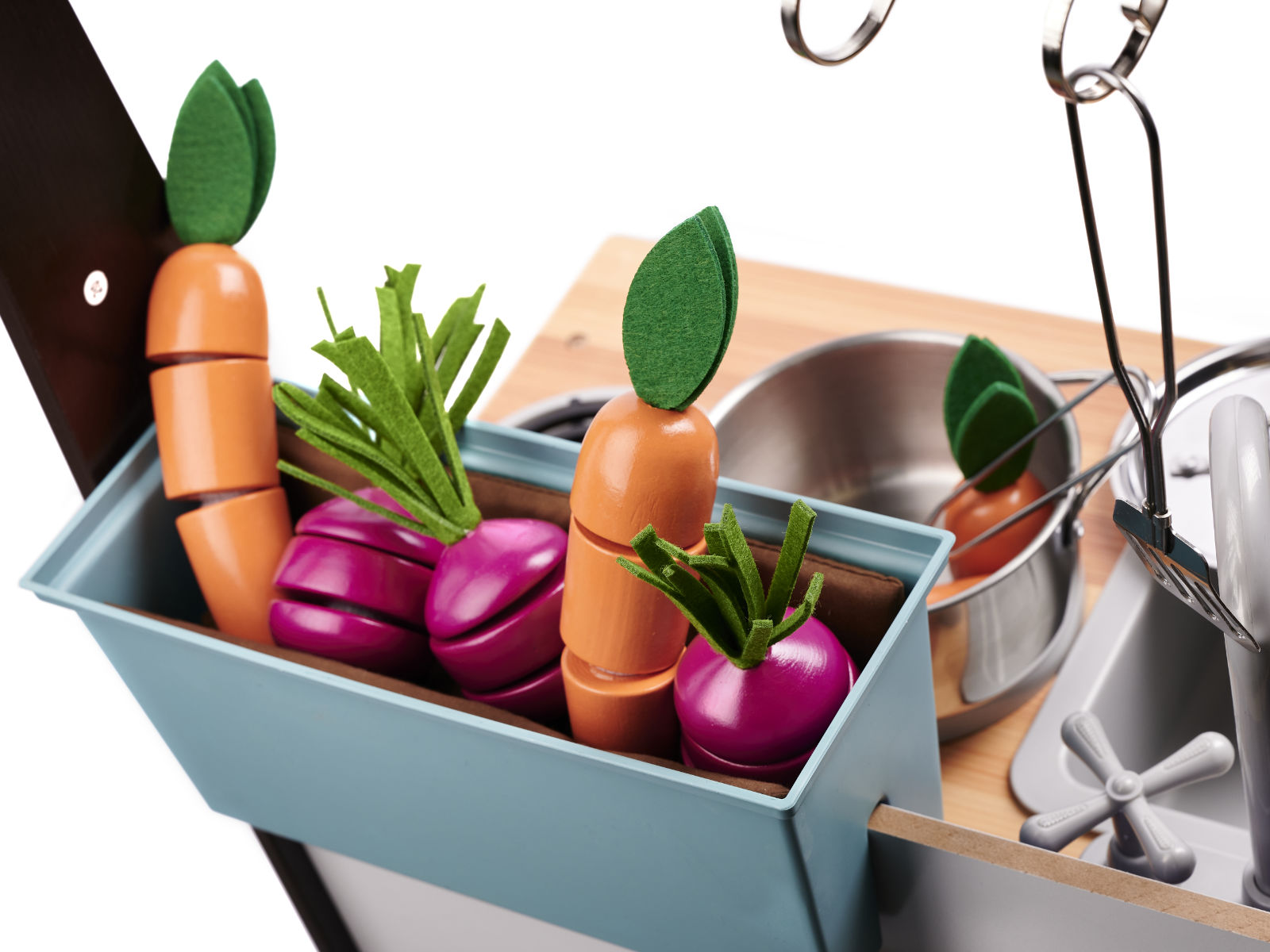 Dětská dřevěná kuchyňka MDF s příslušenstvím LOFT XXL 96cm KX6286