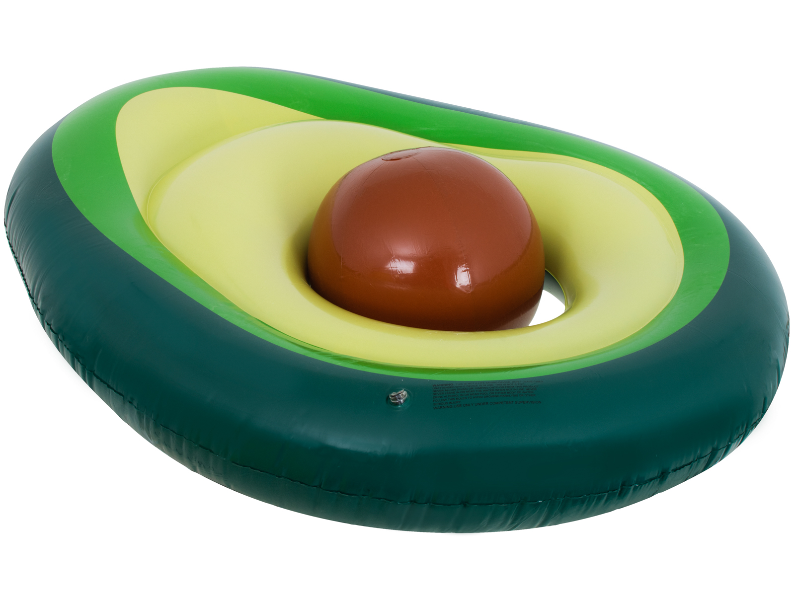Nafukovací plavecká matrace s avokádovým míčem se semínky 150 cm XL KX6158