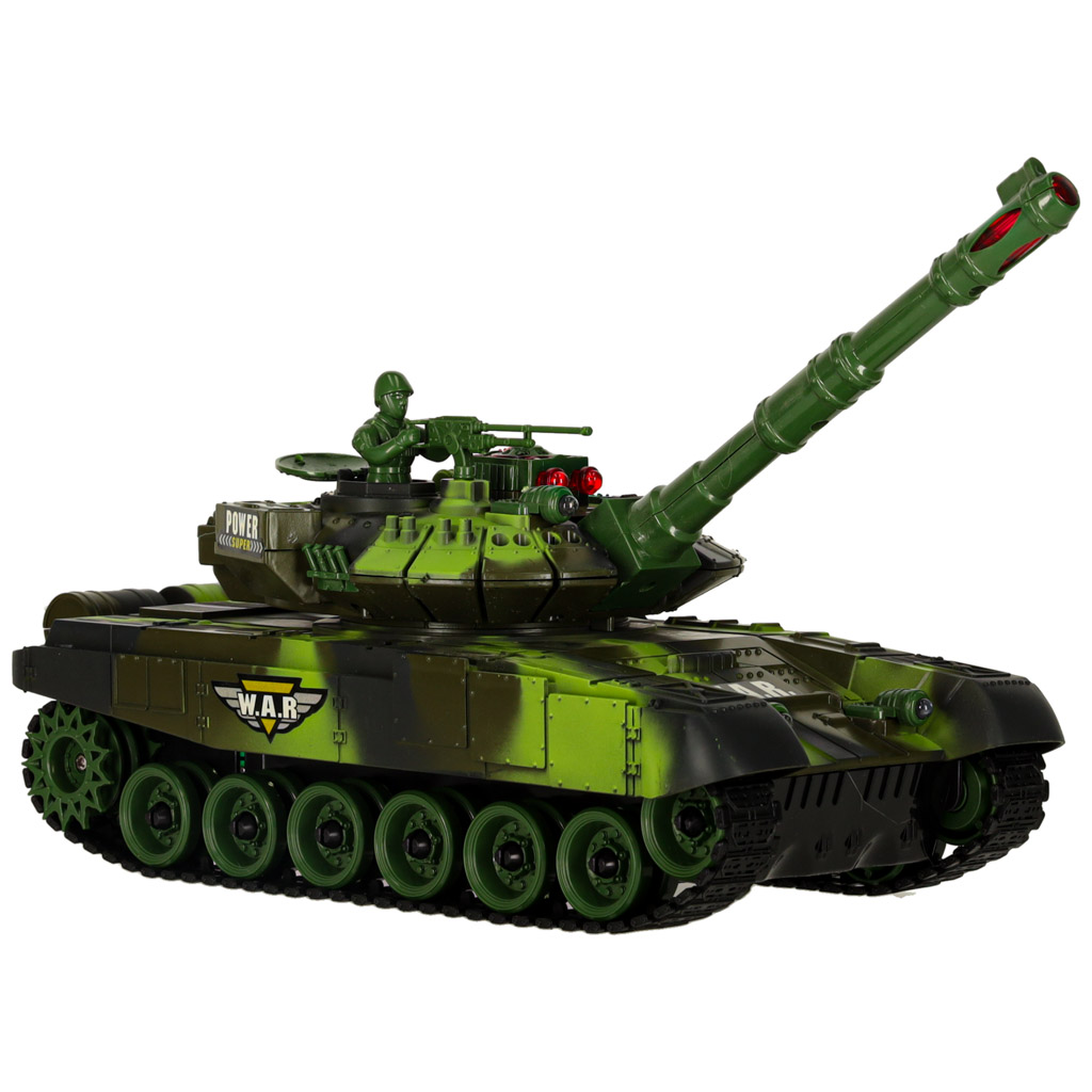 RC válečný tank 9993 2,4 GHz lesní kamufláž KX6036