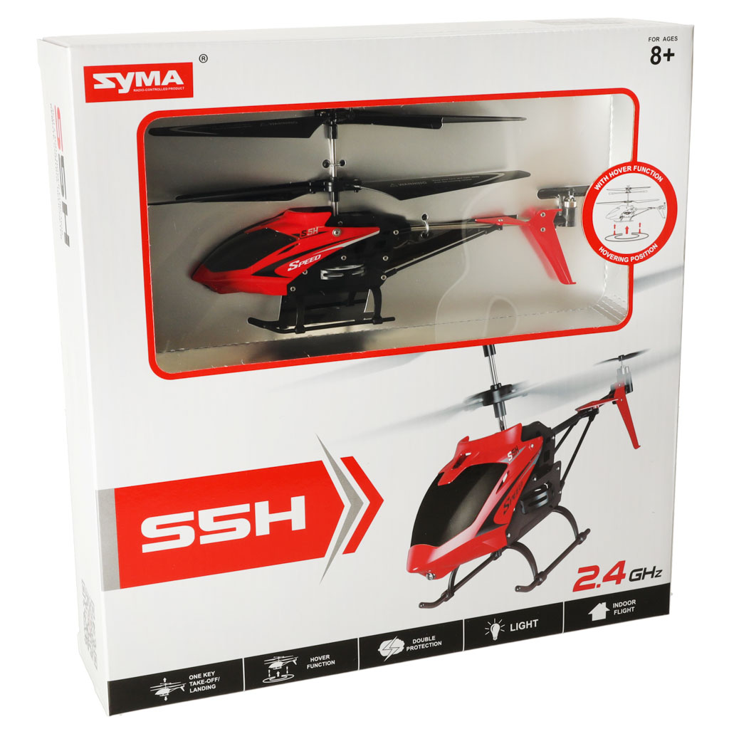 SYMA S5H 2,4GHz RTF RC vrtulník červený KX7227_2