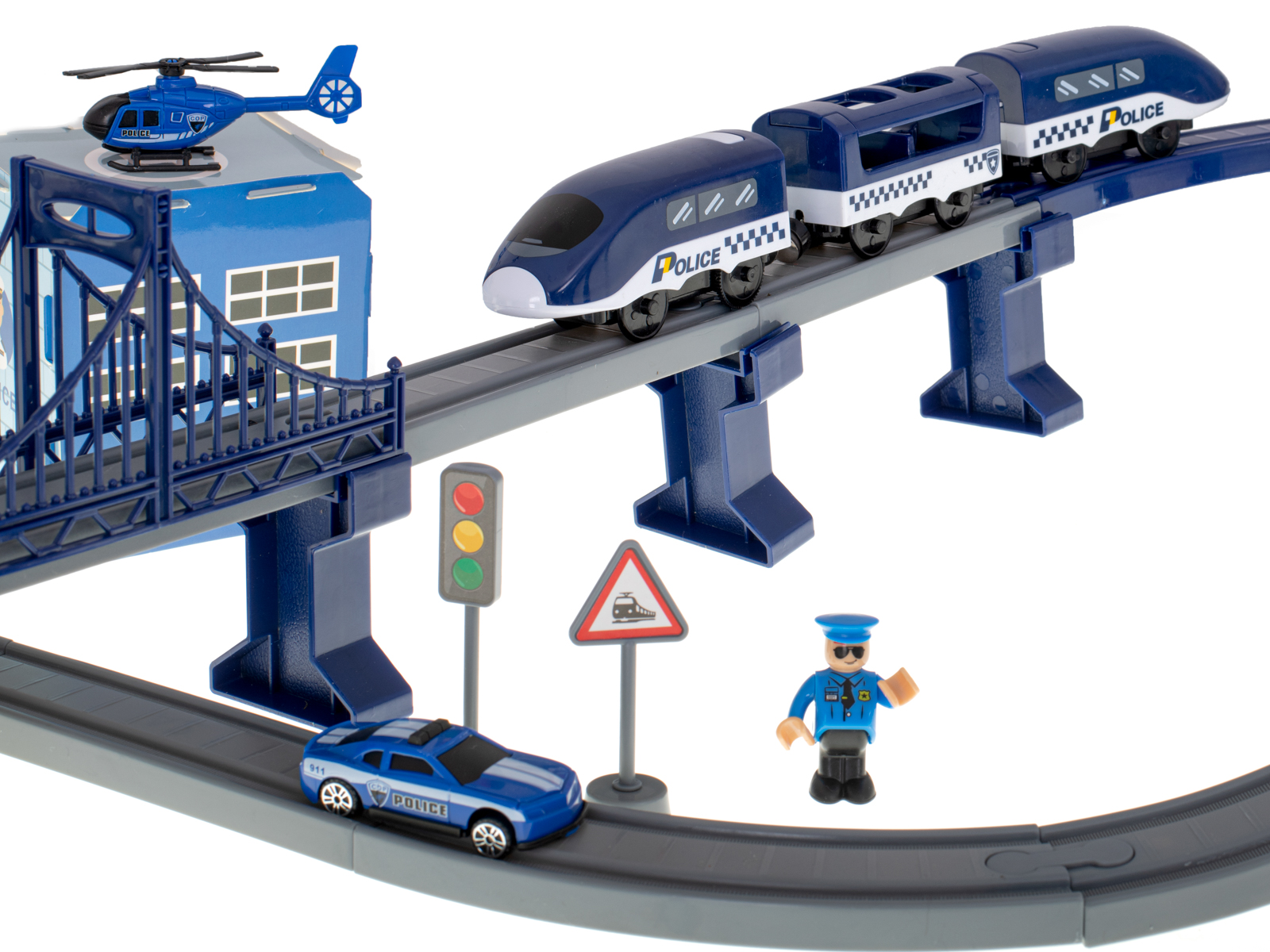 Elektrické vlakové policejní vozy 92 prvků ~300cm KX5991