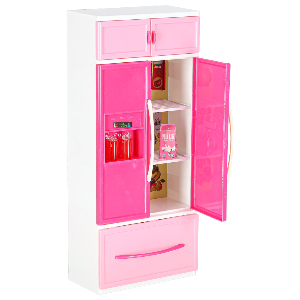 Nábytek pro panenky kuchyňka 4 segmenty LED zvuky KX6117
