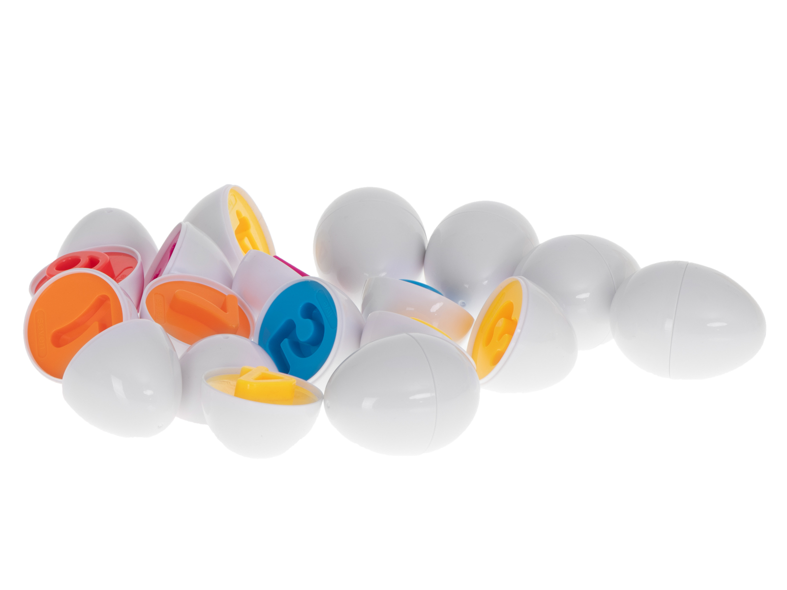 Vzdělávací třídička puzzle odpovídá tvarům čísla vejce 12ks KX5964