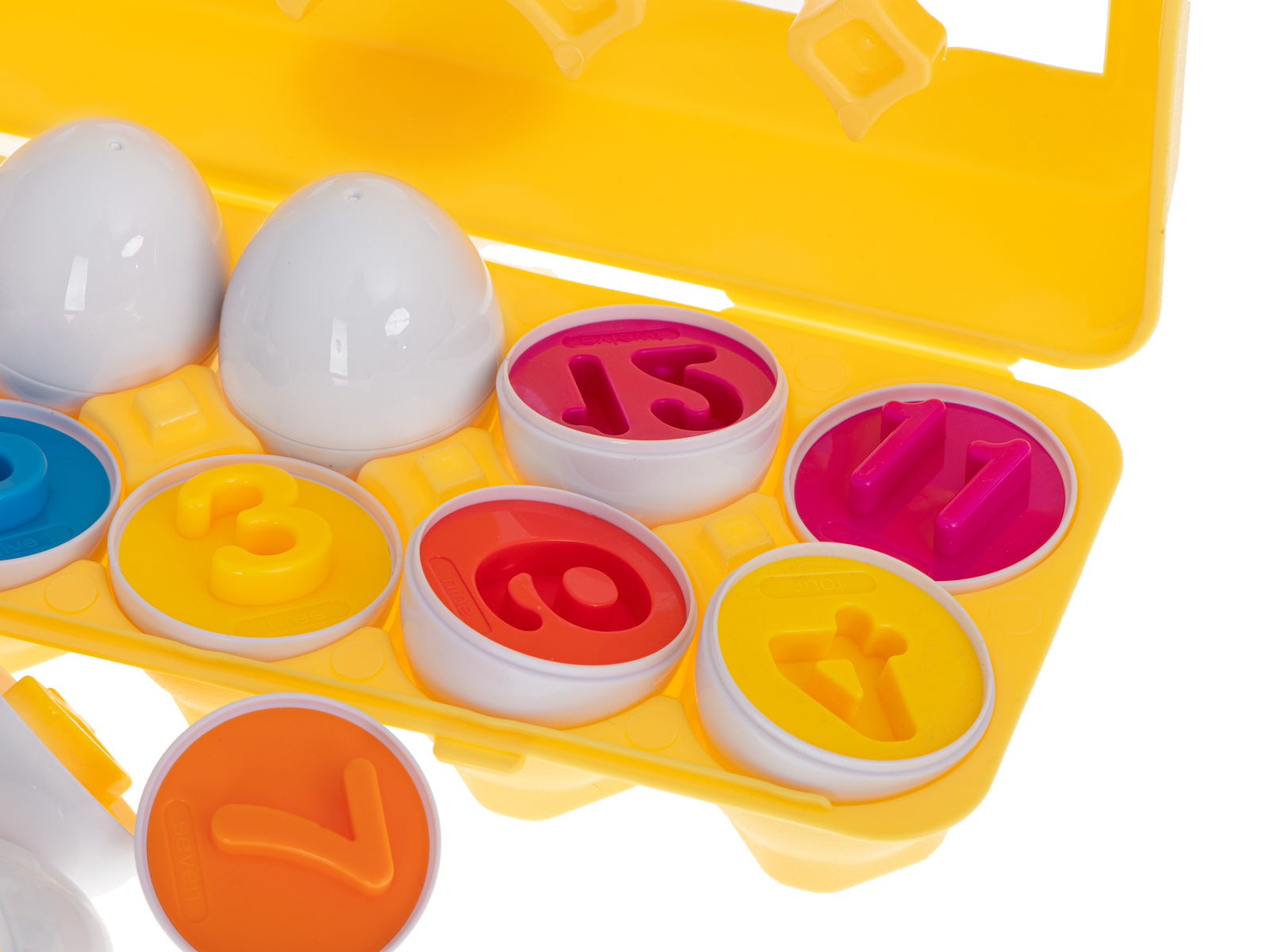 Vzdělávací třídička puzzle odpovídá tvarům čísla vejce 12ks KX5964