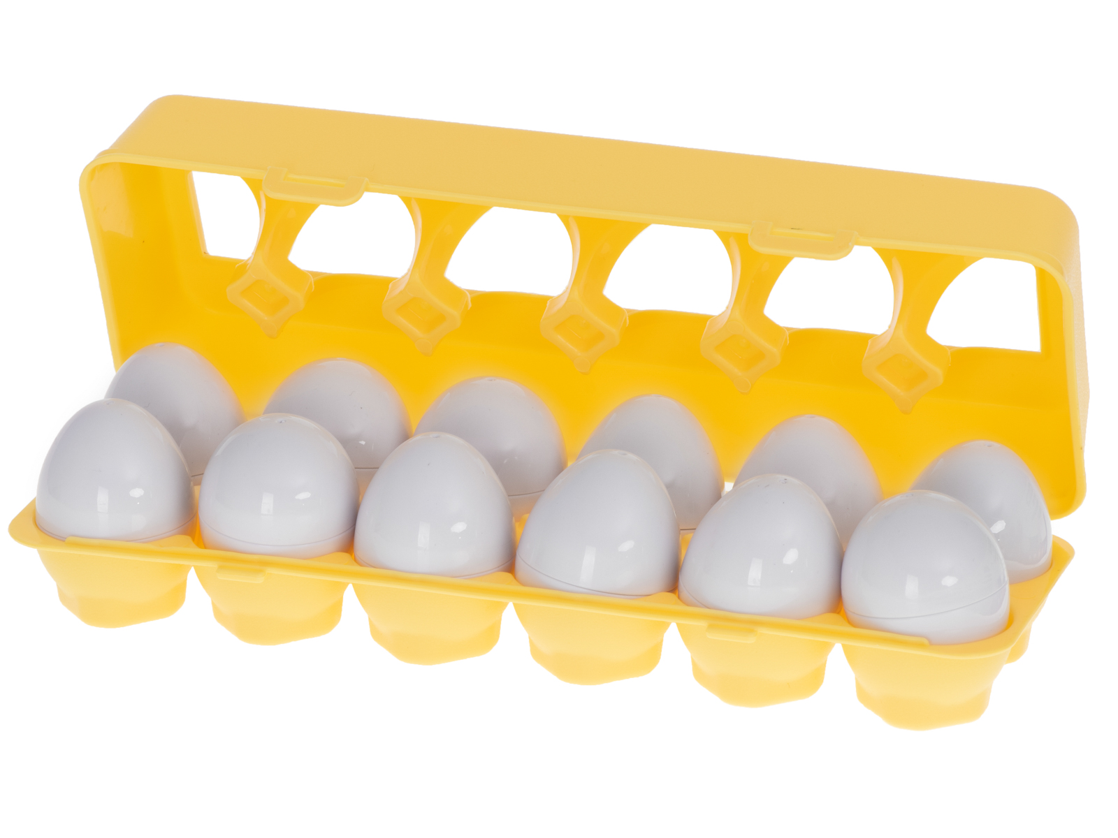 Vzdělávací třídička puzzle odpovídá tvarům ovocných vajíček 12ks KX5965