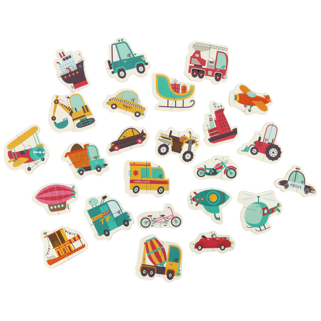 Puzzle v plechovce 24 skládaček KX6018