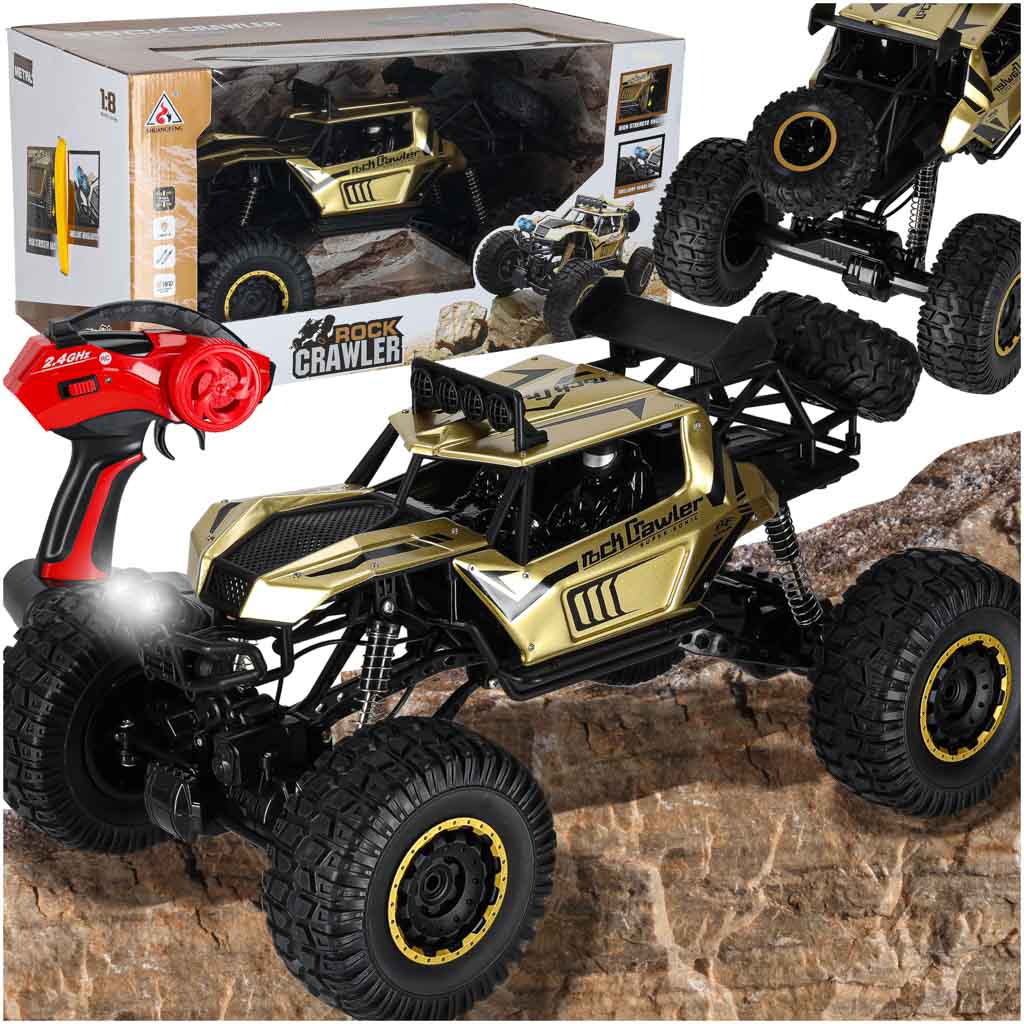 RC auto Rock Crawler 2.4GHz 1:8 51cm zlatý KX6417_2
