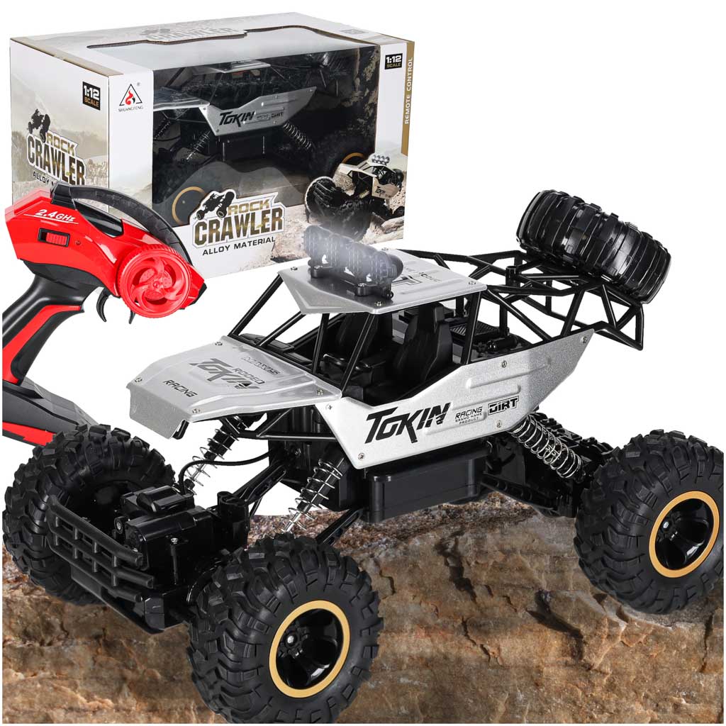 RC auto Rock Crawler 1:12 4WD METAL stříbrný KX7501_2